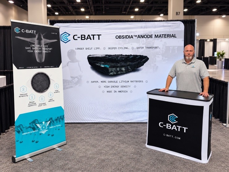 C-BATT booth at The Battery Show, Detroit
