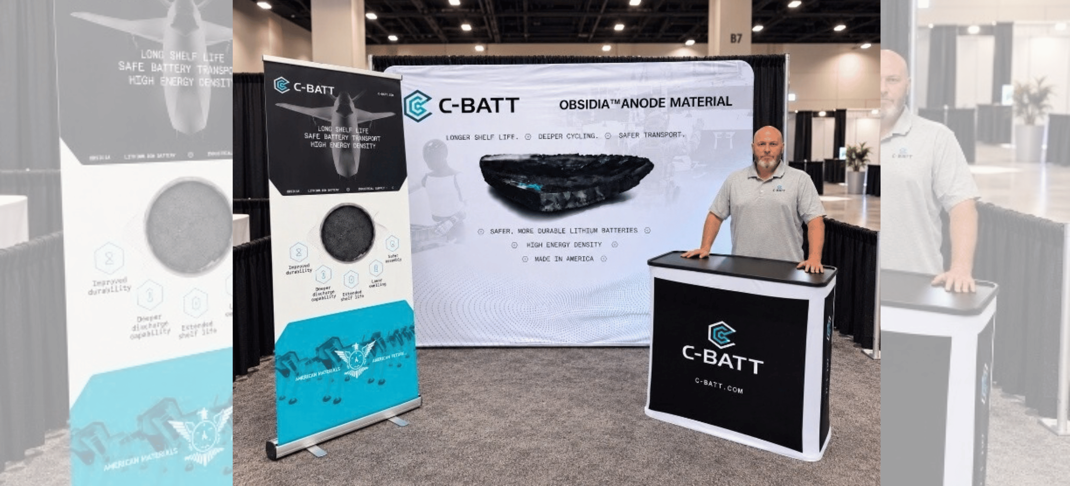 C-BATT showcases Obsidia battery material at The Battery Show in Detroit